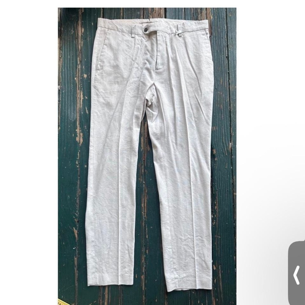White Zara‎ linen trousers